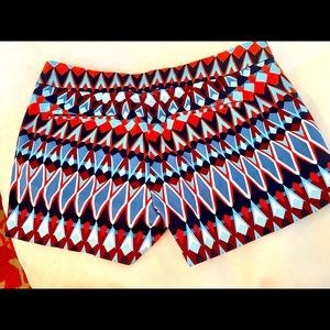 J Crew geometric pattern shorts